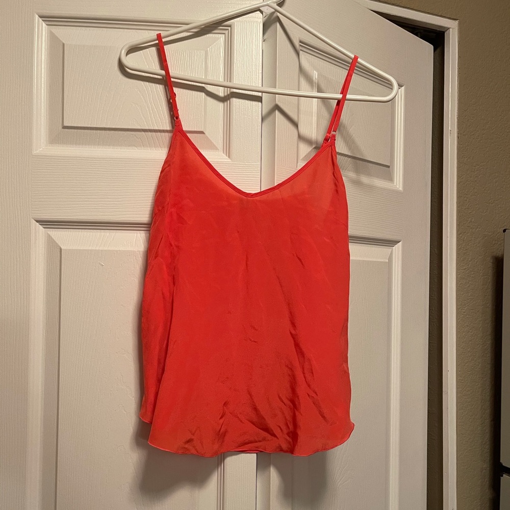 Aritzia Wilfred 100% Silk Coral ‘Minou’ Camisole